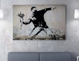 Wallity Lienzo Decorativo Banksy WY18 70 x 100 cm